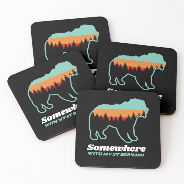 Item preview, Somewhere With My St Bernard Vintage Hiking Camping designed and sold by Guarddogdrive.