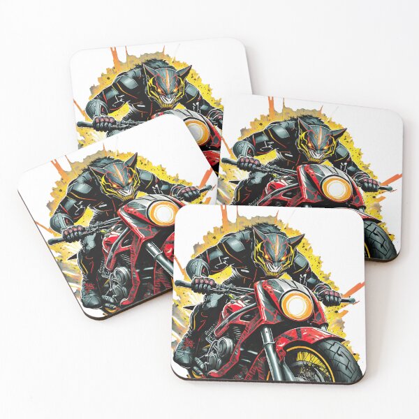 Item preview, Cute Kitten Riding on a Motorcycle designed and sold by BADESIGNZZ.