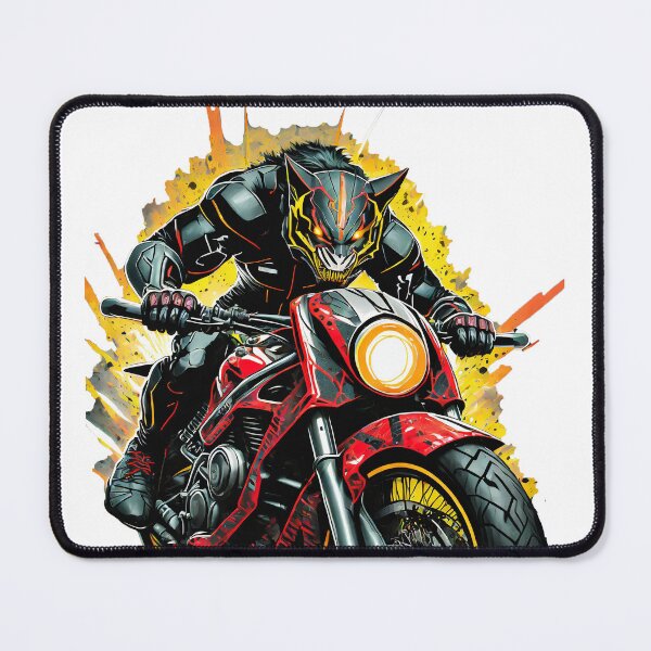 Item preview, Cute Kitten Riding on a Motorcycle designed and sold by BADESIGNZZ.