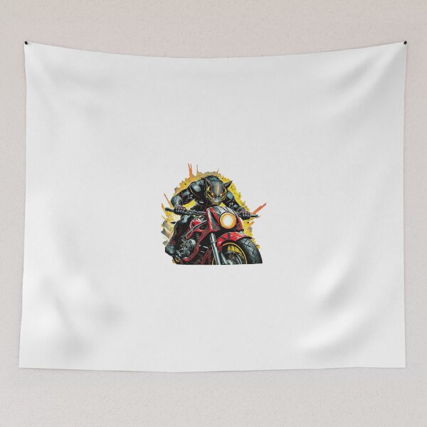 Item preview, Cute Kitten Riding on a Motorcycle designed and sold by BADESIGNZZ.