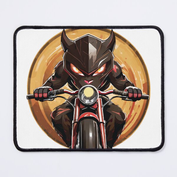 Item preview, Samurai Kitten on a Motorcycle designed and sold by BADESIGNZZ.