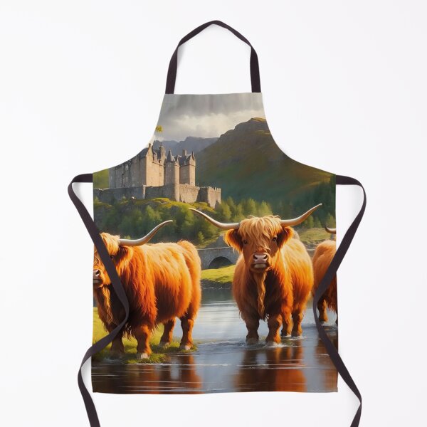 Raspberry Cow Apron for Sale by Jane Stanley