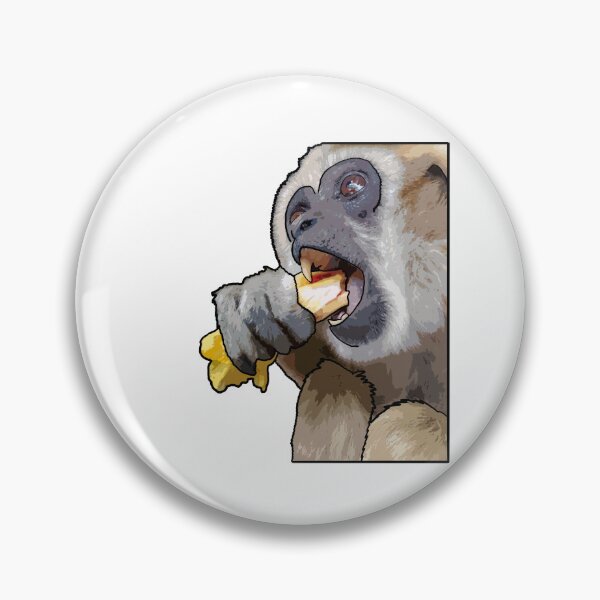 Item preview, Snacking Gibbon designed and sold by UnderbiteShop.