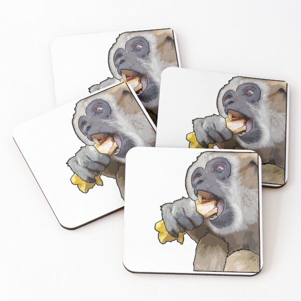 Item preview, Snacking Gibbon designed and sold by UnderbiteShop.