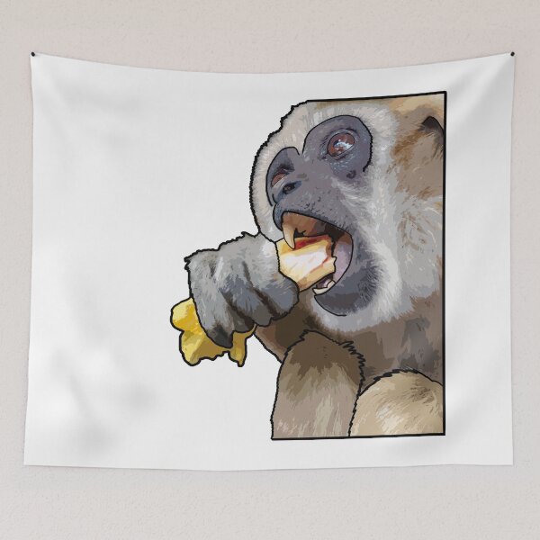 Item preview, Snacking Gibbon designed and sold by UnderbiteShop.
