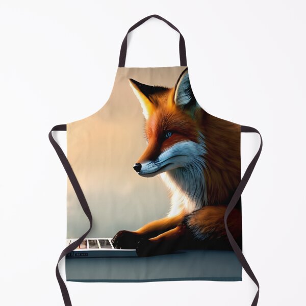 Item preview, Tech Fox working on laptop designed and sold by Sparkdesigner2.