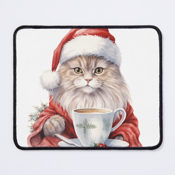 Item preview, Christmas cat and coffee designed and sold by GoodThings66.