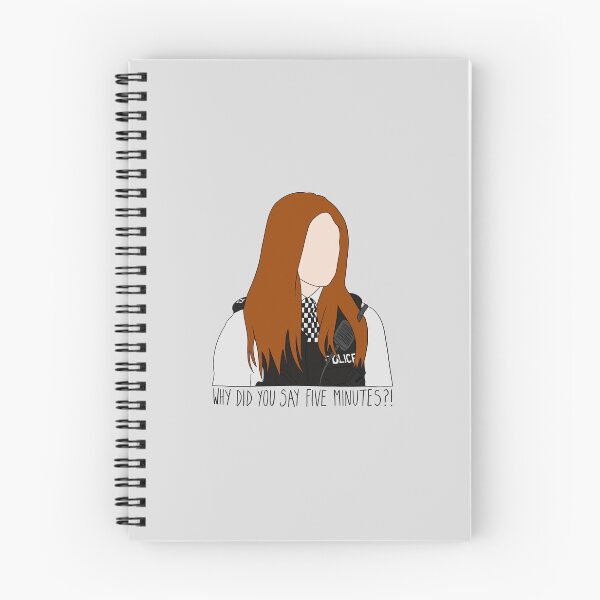 Item preview, "Why Did You Say Five Minutes?!" Amy Pond Quote Print Design  designed and sold by abldesign.