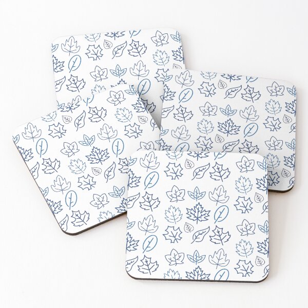 Item preview, Cobaltish Leaves  designed and sold by CushyNest.