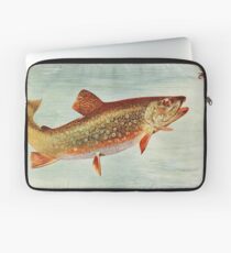 Vintage Bachforellen Illustration (1914) Laptoptasche