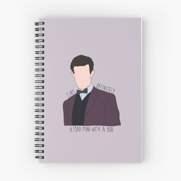 Item preview, "I Am Definitely A Mad Man With A Box" Eleventh Doctor Quote Print Design  designed and sold by abldesign.