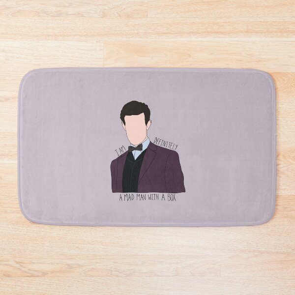 Item preview, "I Am Definitely A Mad Man With A Box" Eleventh Doctor Quote Print Design  designed and sold by abldesign.