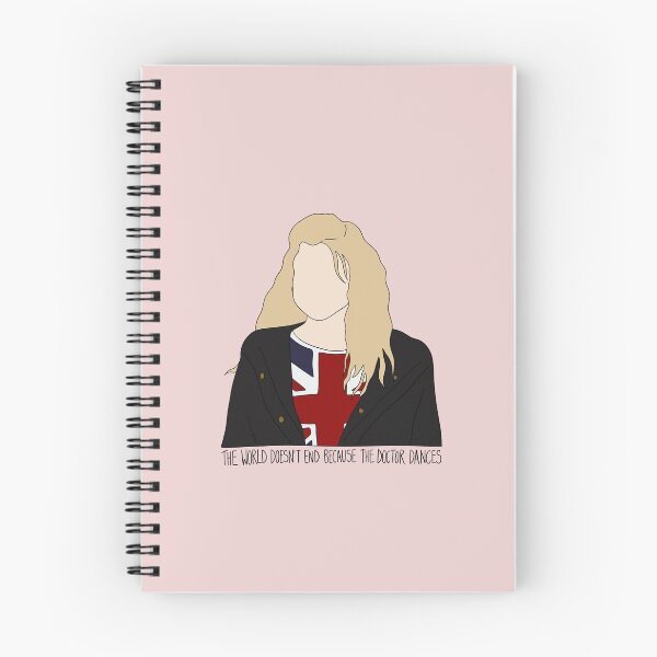 Item preview, "The World Doesn't End Because The Doctor Dances" Rose Tyler Quote Print Design  designed and sold by abldesign.
