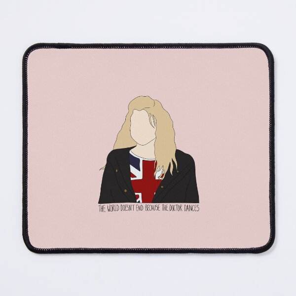 Item preview, "The World Doesn't End Because The Doctor Dances" Rose Tyler Quote Print Design designed and sold by abldesign.