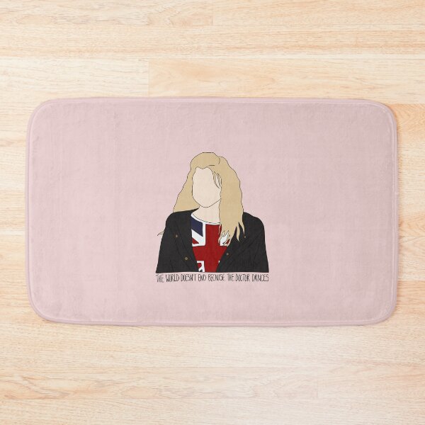 Item preview, "The World Doesn't End Because The Doctor Dances" Rose Tyler Quote Print Design  designed and sold by abldesign.