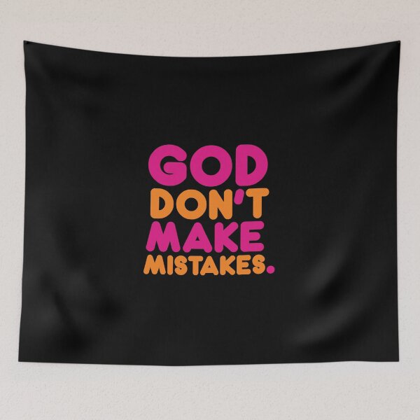 Item preview, GOD Don't Make Mistakes Dunkin' Donuts Edition Sticker Shirt designed and sold by CHNMDE BG.
