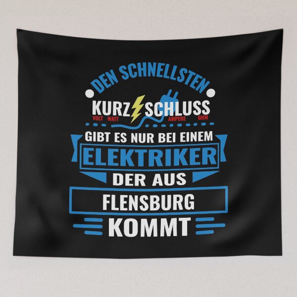 Item preview, FLENSBURG - We have the best electricians, no one gets it so fast. designed and sold by NoriTEEs.