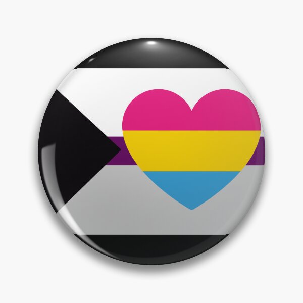 Item preview, Demisexual Panromantic Flag with Heart designed and sold by Oaktreeish.