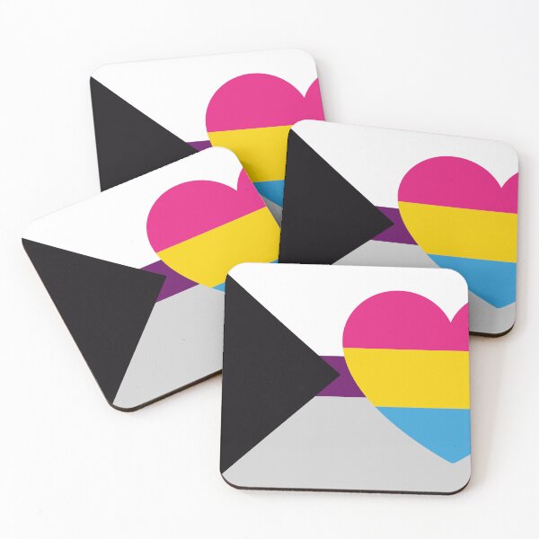 Item preview, Demisexual Panromantic Flag with Heart designed and sold by Oaktreeish.