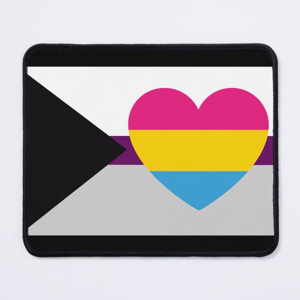 Item preview, Demisexual Panromantic Flag with Heart designed and sold by Oaktreeish.