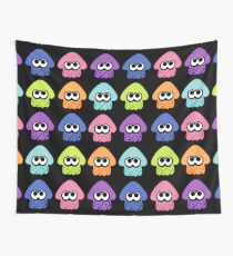 Splatoon 2 Squid Pattern Colours Wall Tapestry