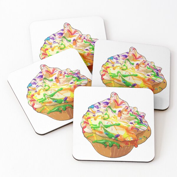 Item preview, Rainbow Cupcake designed and sold by UnderbiteShop.