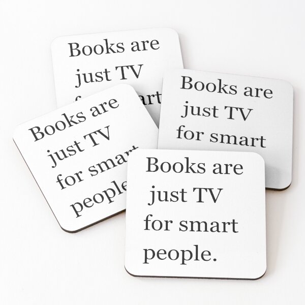 Item preview, Books are just TV for smart people designed and sold by Amidesigns24.