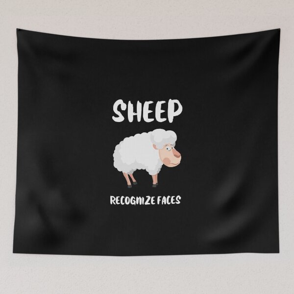 Item preview, Sheep recognize Faces Animal Facts Fun Trivia Education designed and sold by StudioTVDinners.