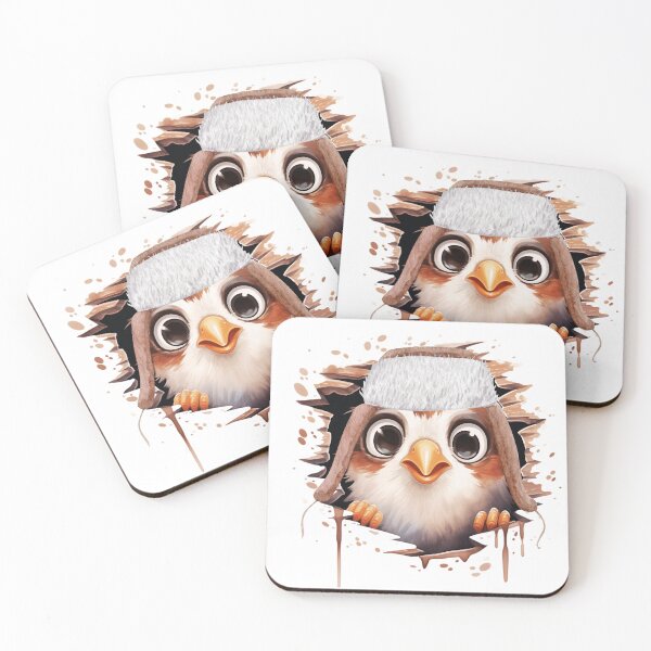 Item preview, Cute Peeking Watercolor Owl designed and sold by TheAnimalZ00.