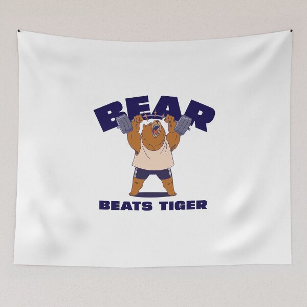 Item preview, Bear Beats Tiger Animal Facts Trivia Education  designed and sold by StudioTVDinners.