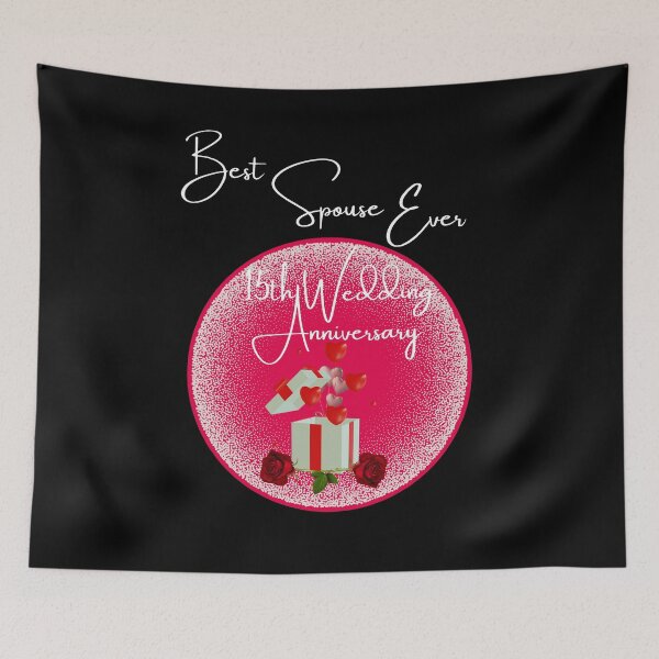 Item preview, Best Spouse Ever, 15th Wedding Anniversary in Traditional Anniversary Milestone Colors designed and sold by signshirtz.