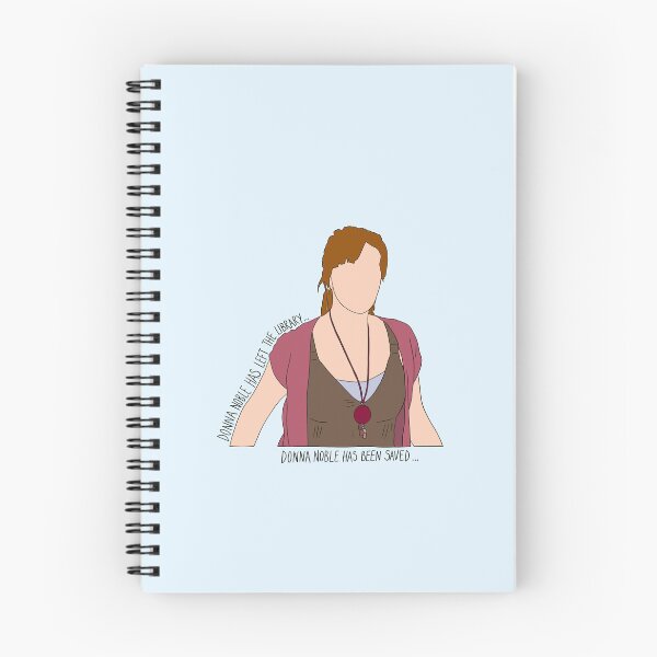 Item preview, "Donna Noble Has Left The Library... Donna Noble Has Been Saved..." Donna Noble Quote Print Design  designed and sold by abldesign.