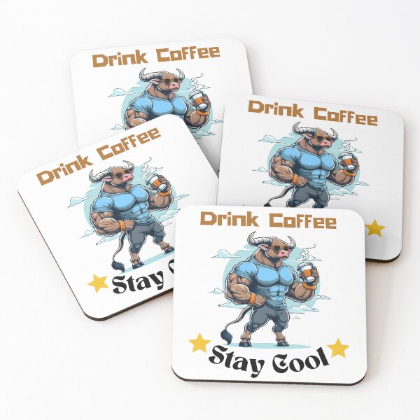 Item preview, Gaur Says - "Drink Coffee Stay Cool" designed and sold by Ruthrasankar.