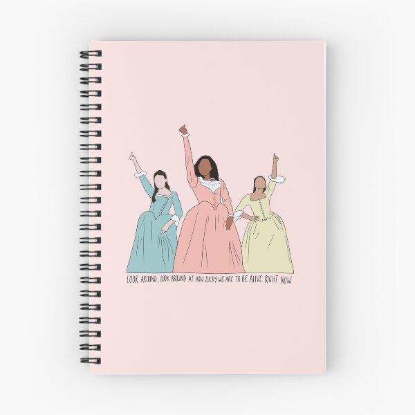 Item preview, "Look Around, Look Around At How Lucky We Are To Be Alive Right Now" Schuyler Sisters Hamilton Quote Print Design  designed and sold by abldesign.