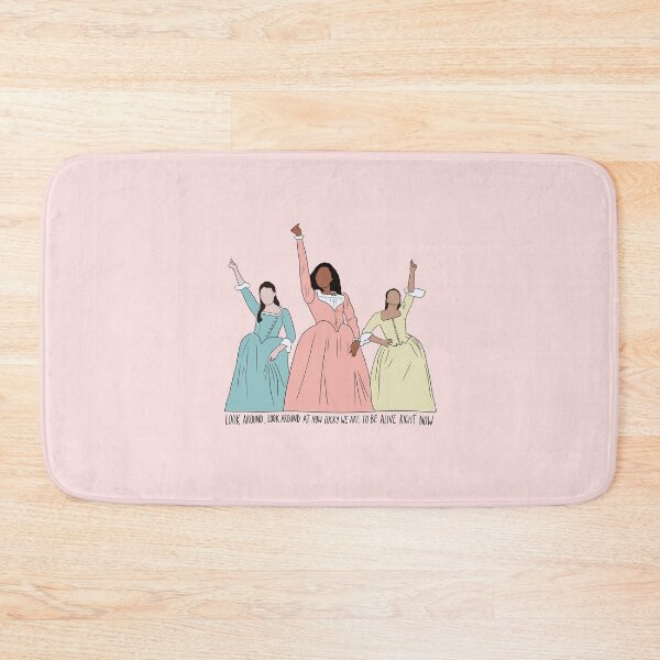 Item preview, "Look Around, Look Around At How Lucky We Are To Be Alive Right Now" Schuyler Sisters Hamilton Quote Print Design  designed and sold by abldesign.