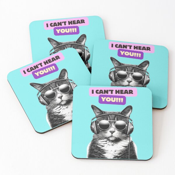 Item preview, Melodic Kitty: I Can't Hear You CAT LOVE designed and sold by coserkan.