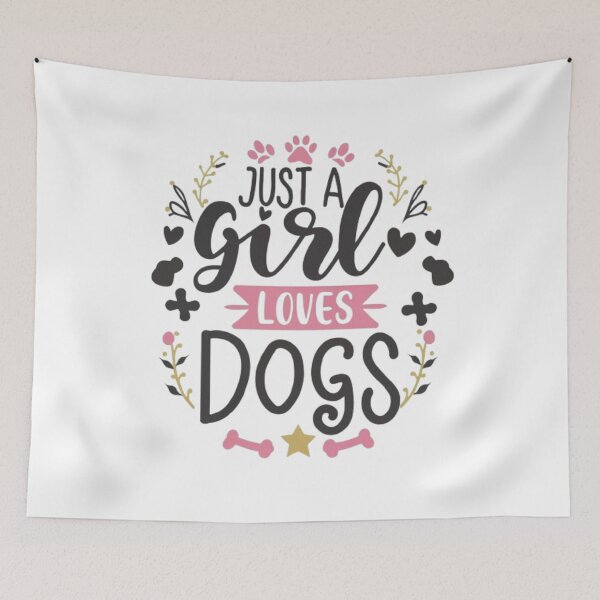 Item preview,  just a girl who loves dogs pet lover designed and sold by medbouk1.