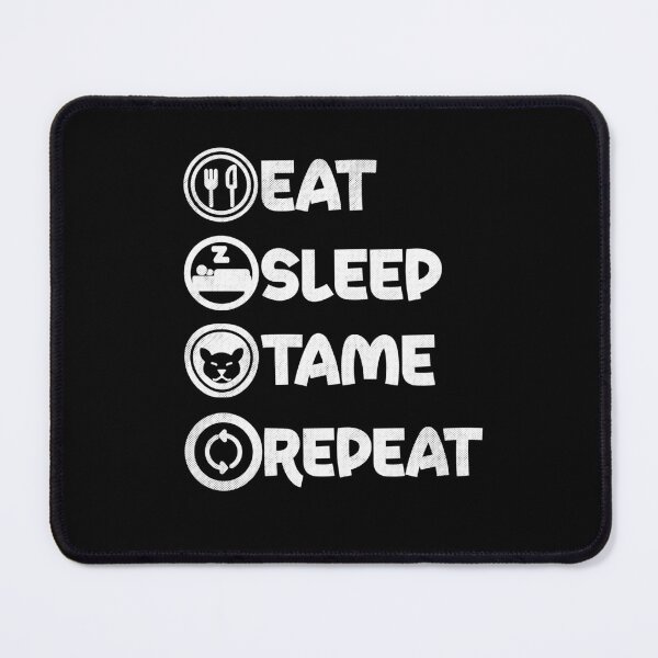 Item preview, eat sleep tame repeat funny sayings designed and sold by Artsy Aura ⭐⭐⭐⭐⭐  .