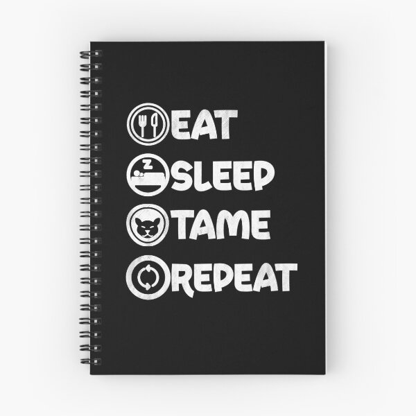 Item preview, eat sleep tame repeat funny sayings designed and sold by Artsy Aura ⭐⭐⭐⭐⭐  .