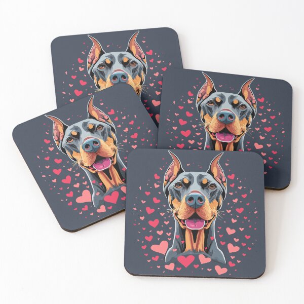 Item preview, Doberman Love on Valentine's Day designed and sold by VoyteksDesigns.
