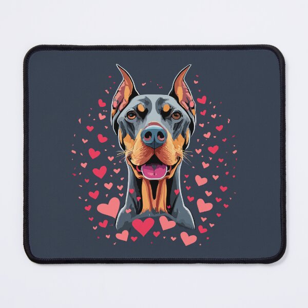Item preview, Doberman Love on Valentine's Day designed and sold by VoyteksDesigns.