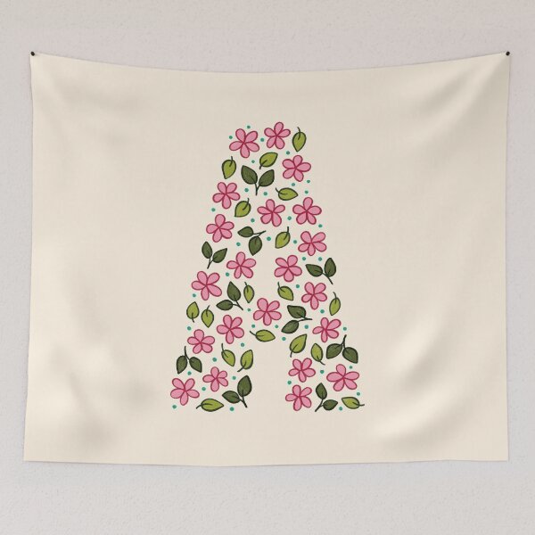 Aperçu de l'œuvre Lettre de monogramme floral A créée et vendue par srsig designs.