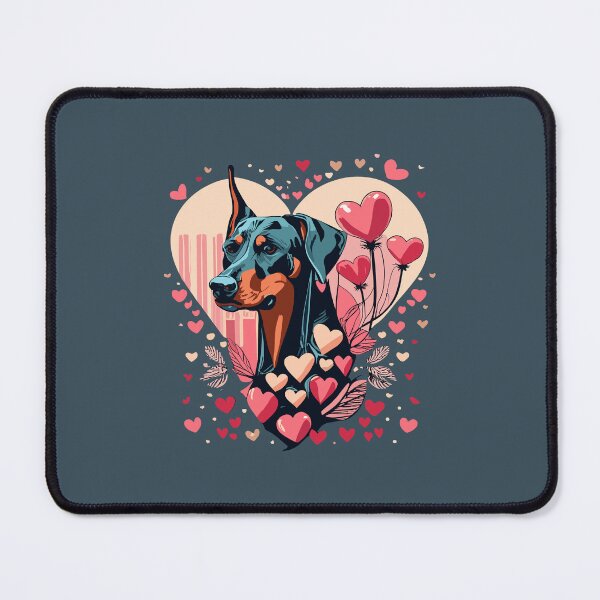 Item preview, Doberman Love on Valentine's Day designed and sold by VoyteksDesigns.