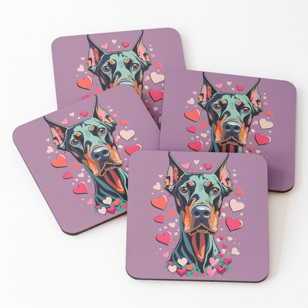 Item preview, Doberman Love on Valentine's Day designed and sold by VoyteksDesigns.