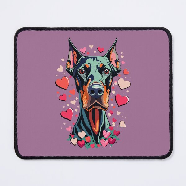 Item preview, Doberman Love on Valentine's Day designed and sold by VoyteksDesigns.