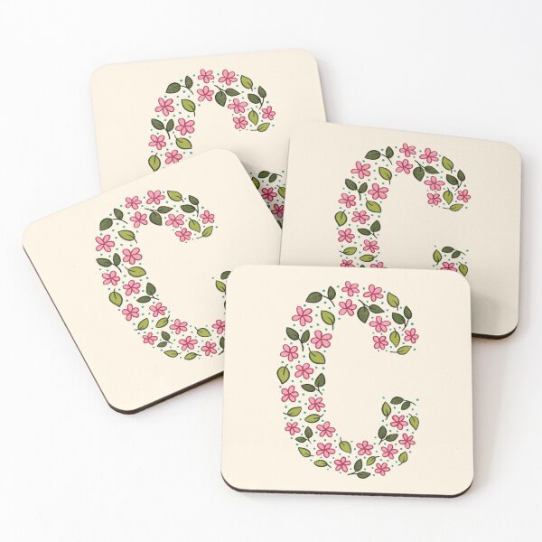 Item preview, Floral Monogram Letter C designed and sold by srsig designs.
