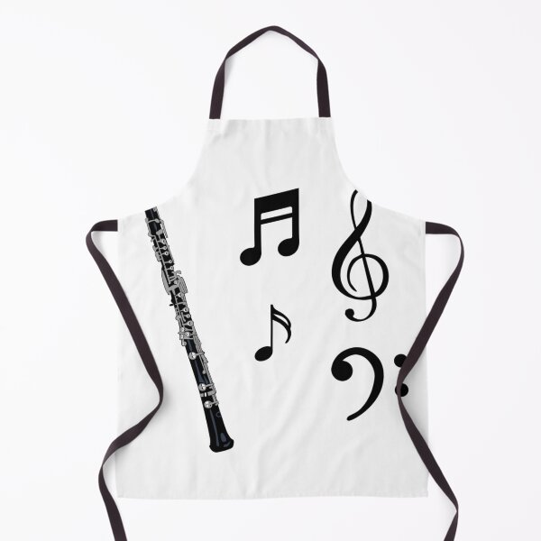 Item preview, Oboe with Eighth Notes and Treble and Bass Clefs designed and sold by ElegantTeaTime.