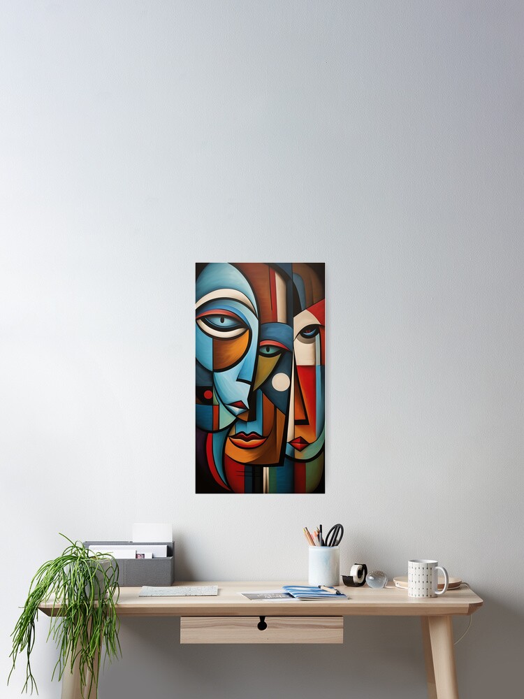 Faces Abstract Art