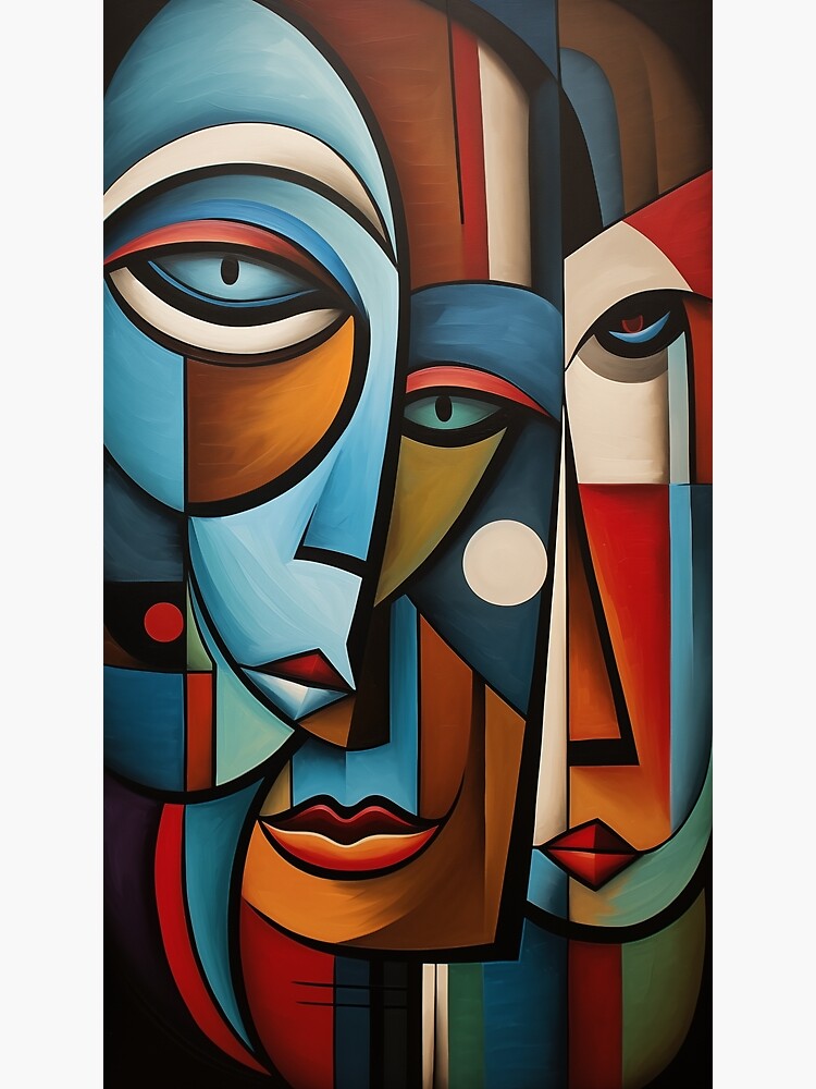 Amazon.com: Abstract Art Print, Colorful Geometric Poster