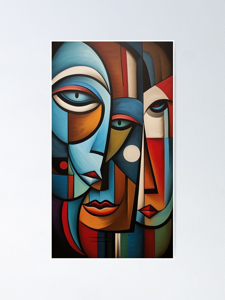 Abstract face art Poster | Modern Home Decor – Poster Wall